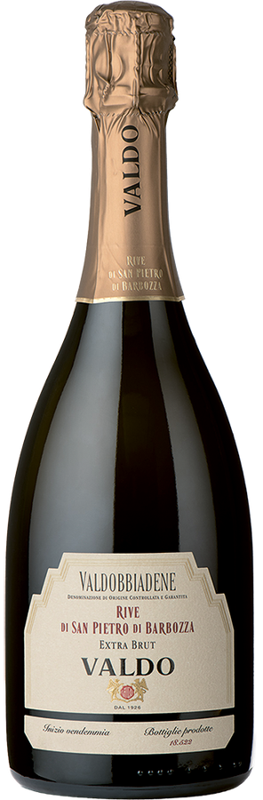 VALDOBBIADENE PROSECCO SUPERIORE DOCG SPUMANTE EXTRA BRUT MILLESIMATO RIVE DI SAN PIETRO DI BARBOZZA 2024